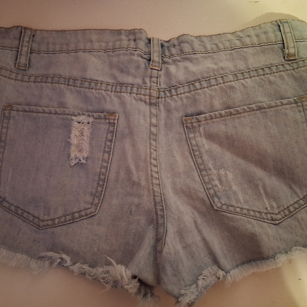 Forever 21 Light Blue Jean Shorts